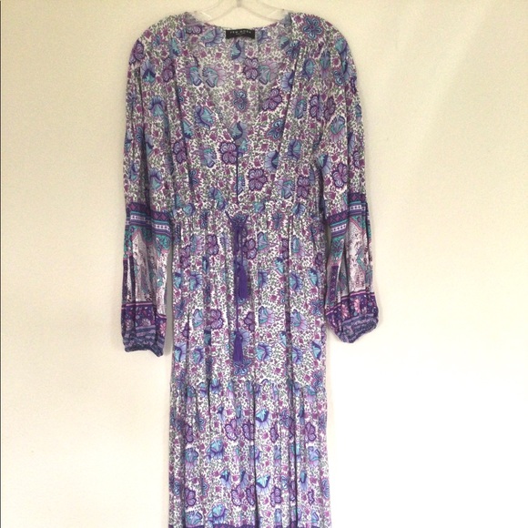 FEW MODA - BOHO MAXI DRESS SZ. S - Picture 2 of 7